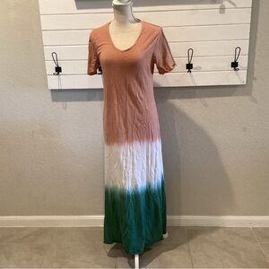 Mazik Three Colour Maxi Dress